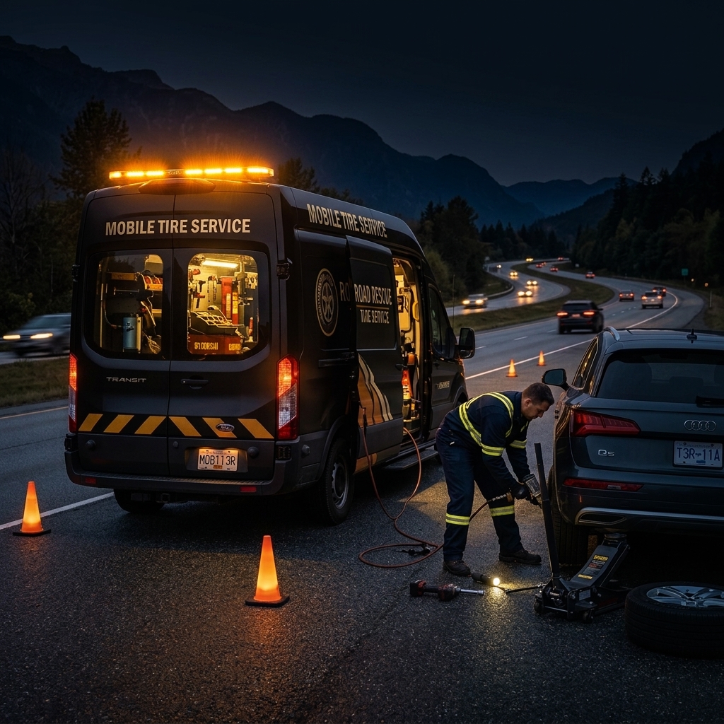 Mobile Tire Service Van Fleet